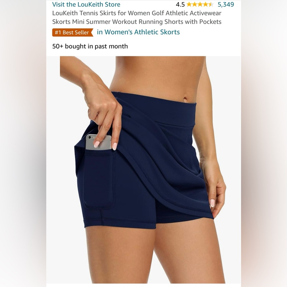 lol with athletic skort size xs